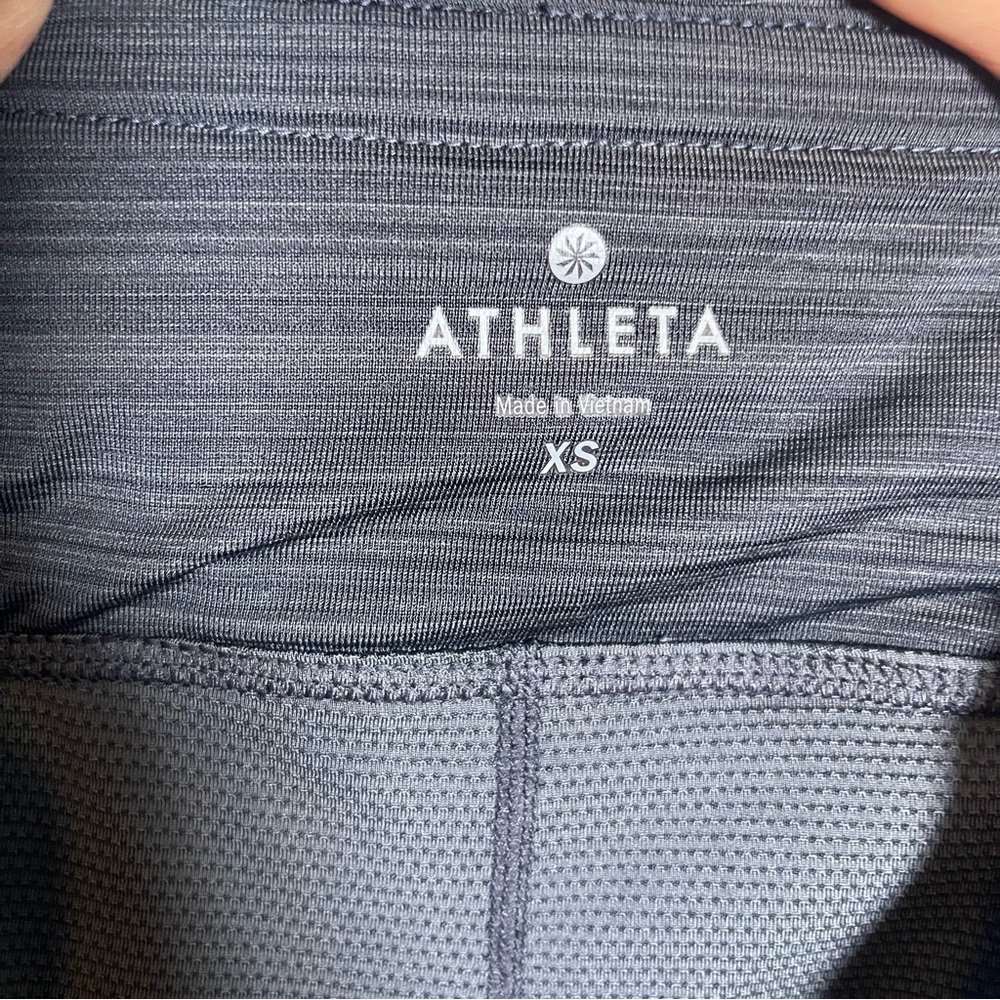 Athleta Womens XS Charcoal Gray Stripe Swagger Skort Sporty Tennis‎ Pickleball - Picture 7 of 9